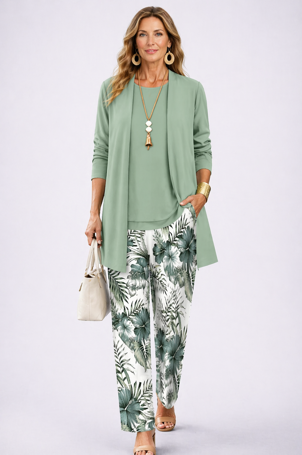 Green & White / UK 22-24 (5XL)