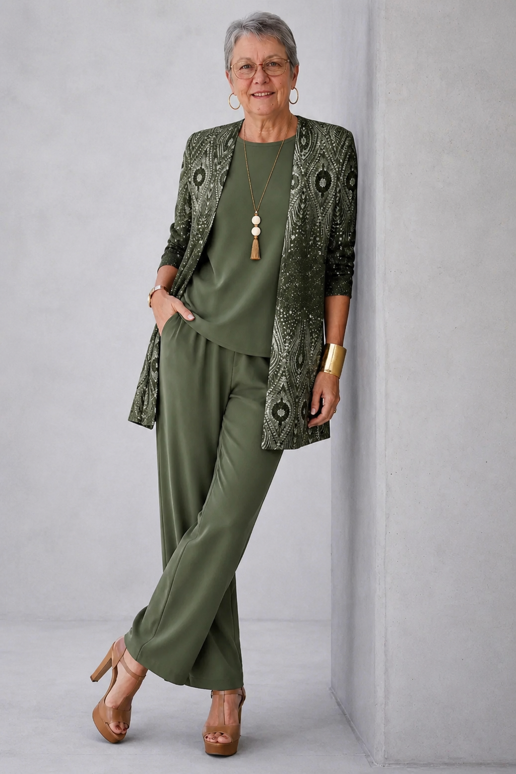 Green / UK 22-24 (5XL)