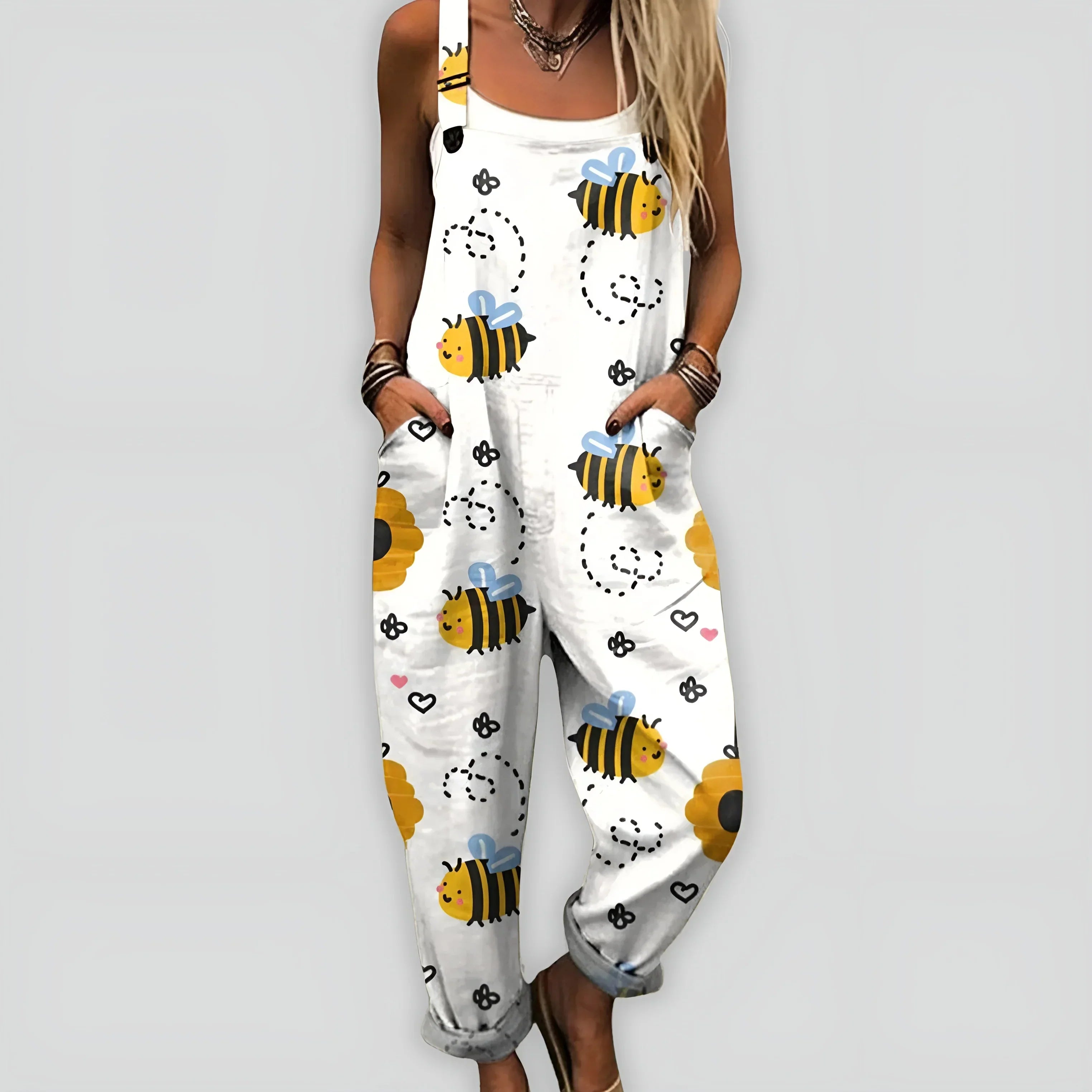 White with bees / 3XL
