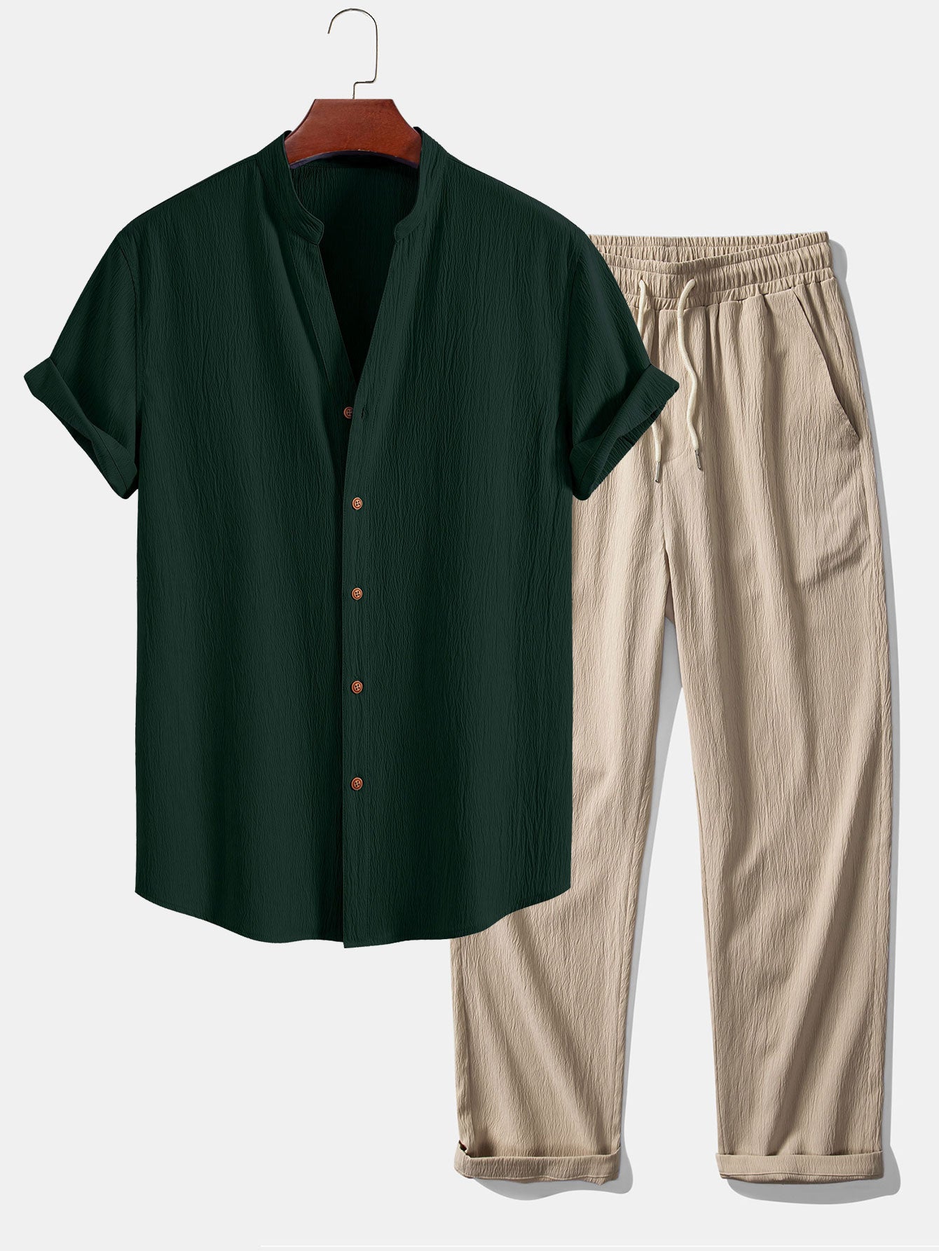 Dark green and beige / 2XL