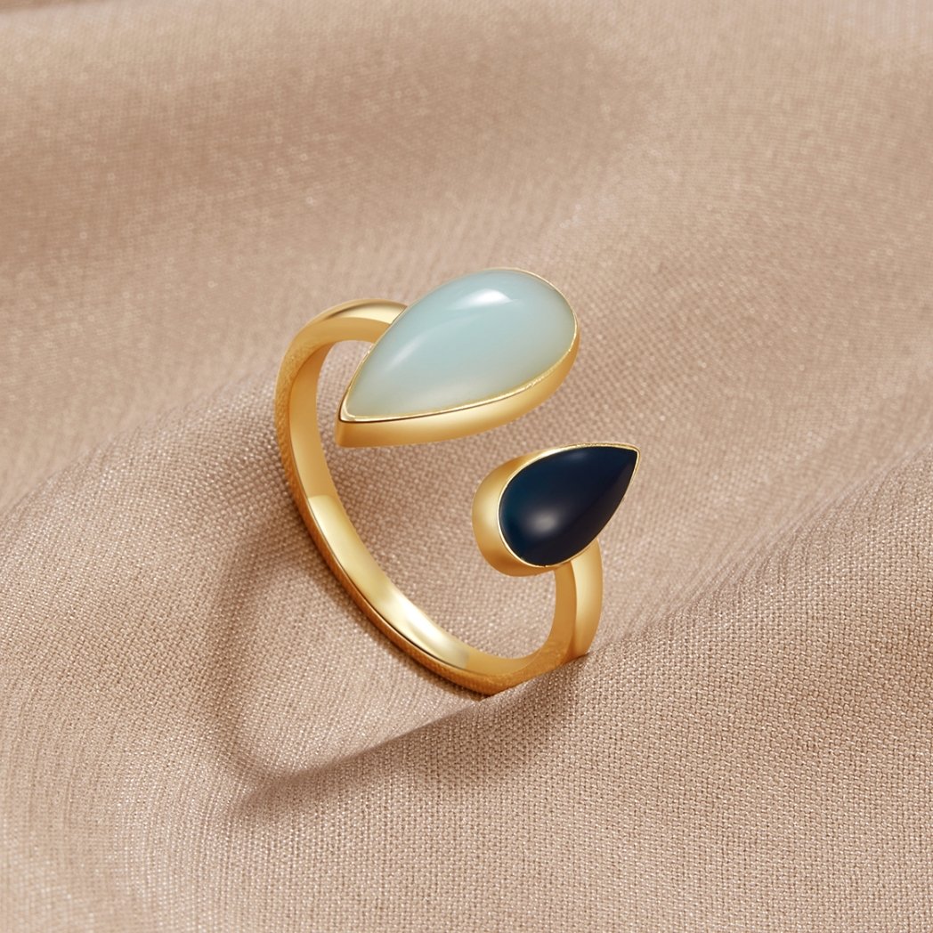 Adjustable (Fits US 6-8) / 18K Gold