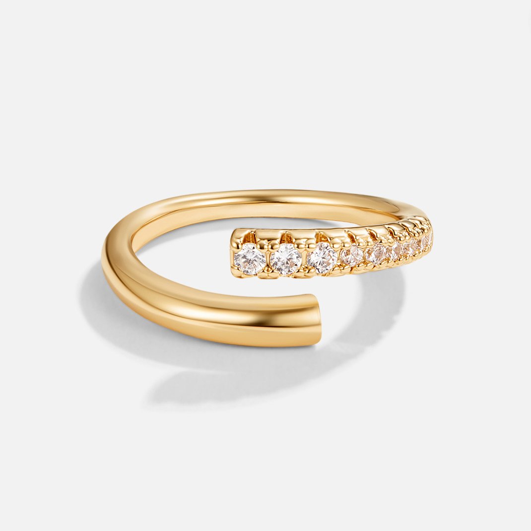 Adjustable (Fits US 6-8) / 18K Gold